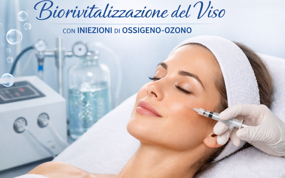 Biorivitalizzazione del viso con micro-iniezioni di ossigeno-ozono